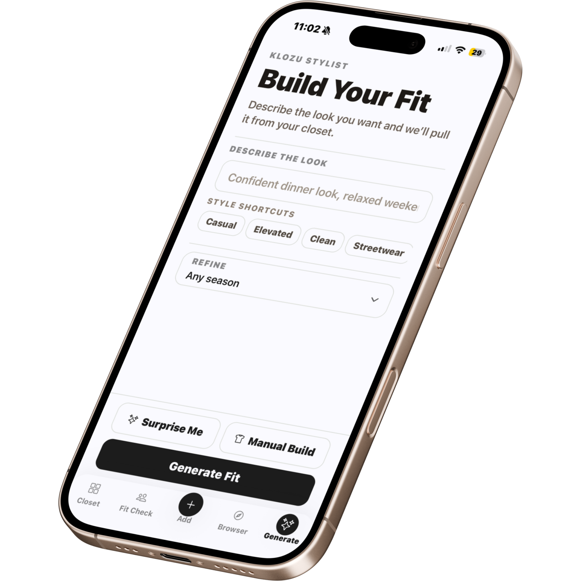 Build Your Fit